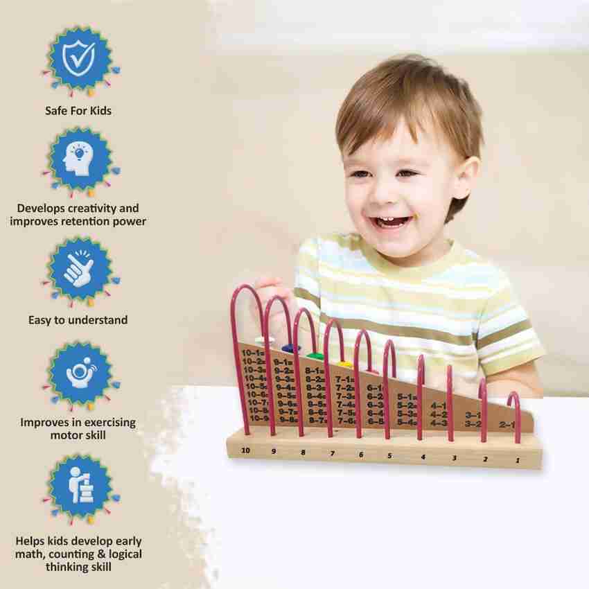 Wembley Wooden Abacus Kit for Kids for 3 Years and Above Counting