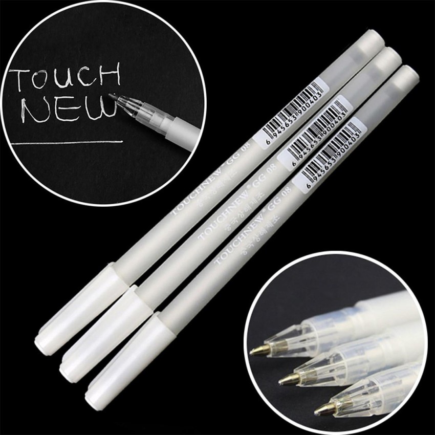 Definite White Highlight Gel Pen 0.8MM for highlighting and reflection  effect in Portrait, Sketches & Black Paper Gel Pen - Buy Definite White  Highlight Gel Pen 0.8MM for highlighting and reflection effect