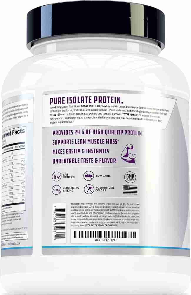 TOTAL ISO PROTEIN | Jay Cutler Whey Protein Isolate Powder