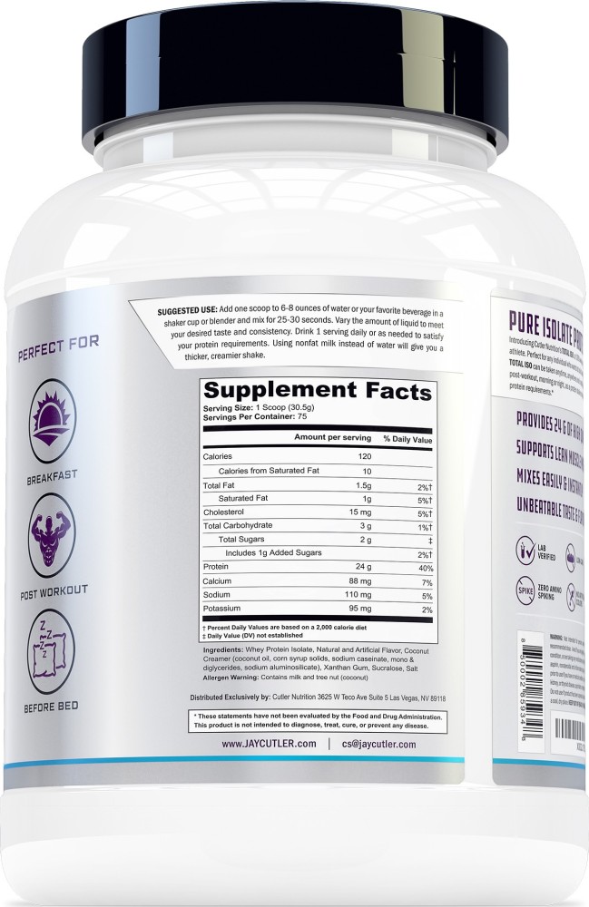 Cutler Nutrition on X: Total ISO protein available at   Order yours today!  / X