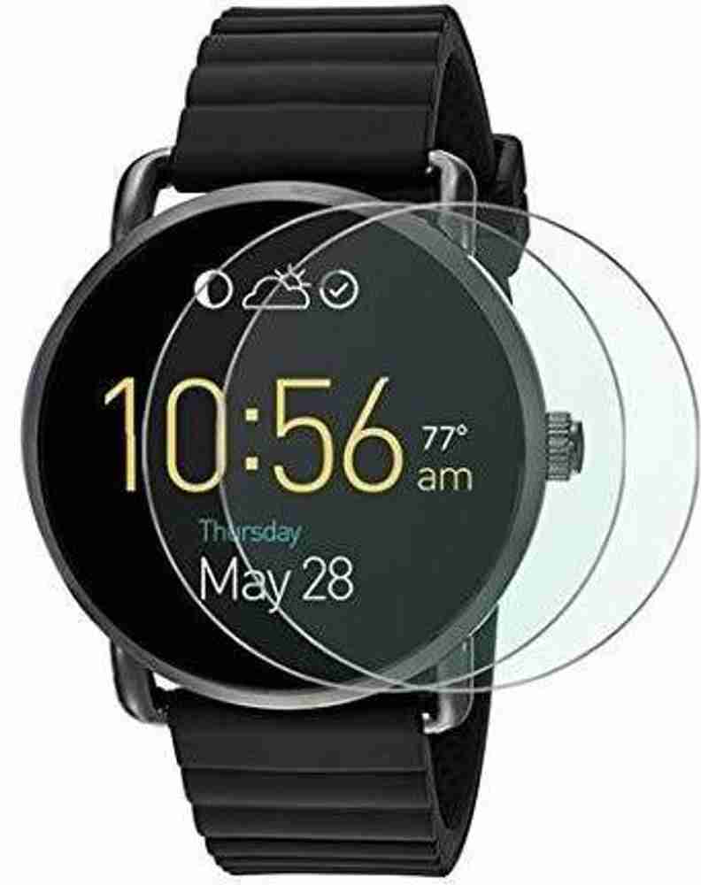 Spnrs Edge To Edge Screen Guard for MY Fossil Q wander smartwatch