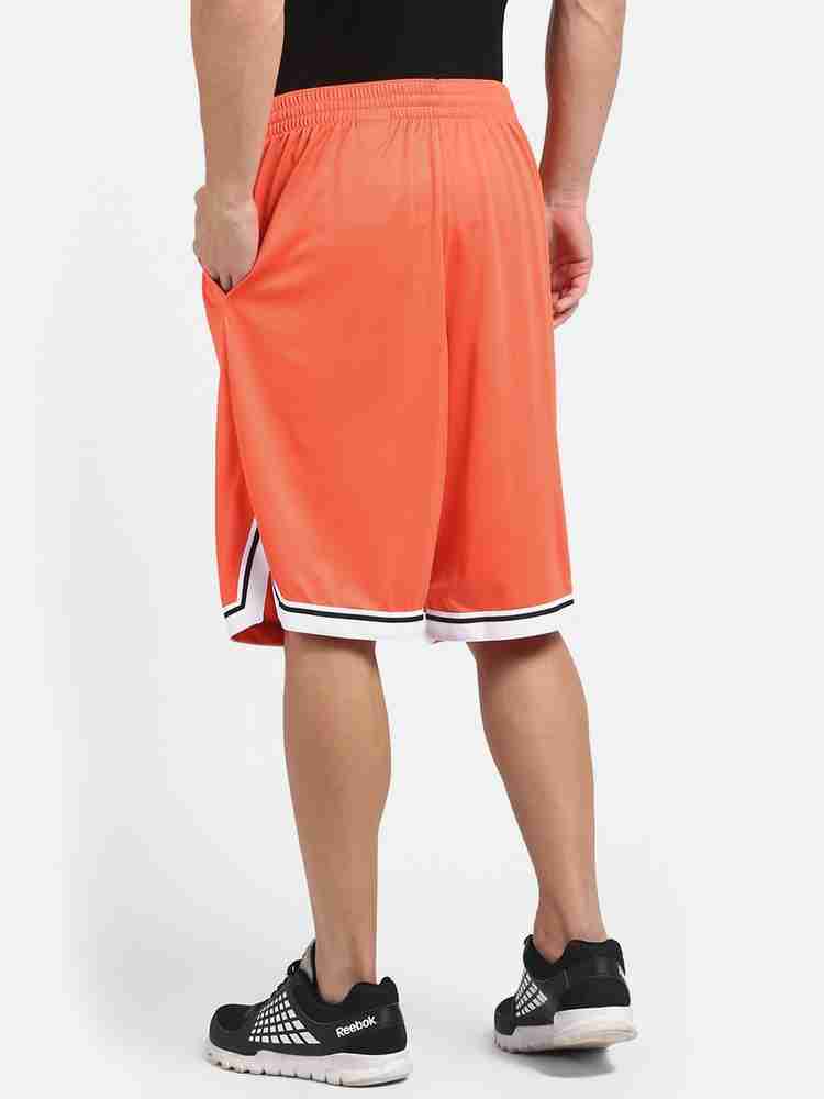 REEBOK Solid Men Orange Sports Shorts Buy REEBOK Solid Men
