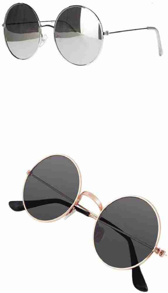 Buy neel work Round Sunglasses Black For Men & Women Online @ Best Prices  in India