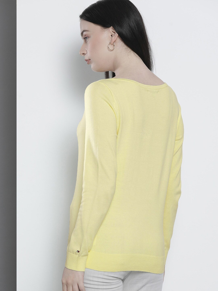 Hilfiger yellow sweater online