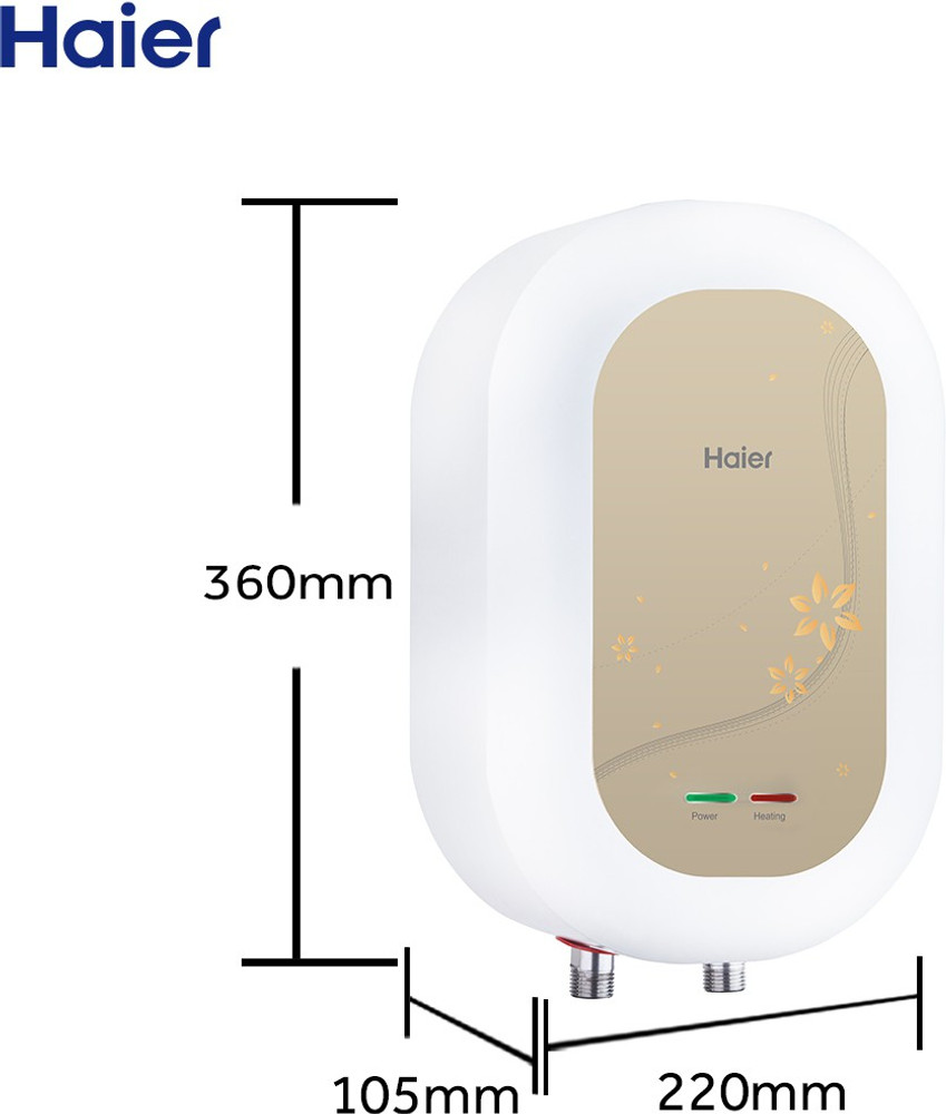 Haier 3 L Instant Water Geyser (Electric Geyser, White) Price in India -  Buy Haier 3 L Instant Water Geyser (Electric Geyser, White) online at  Flipkart.com