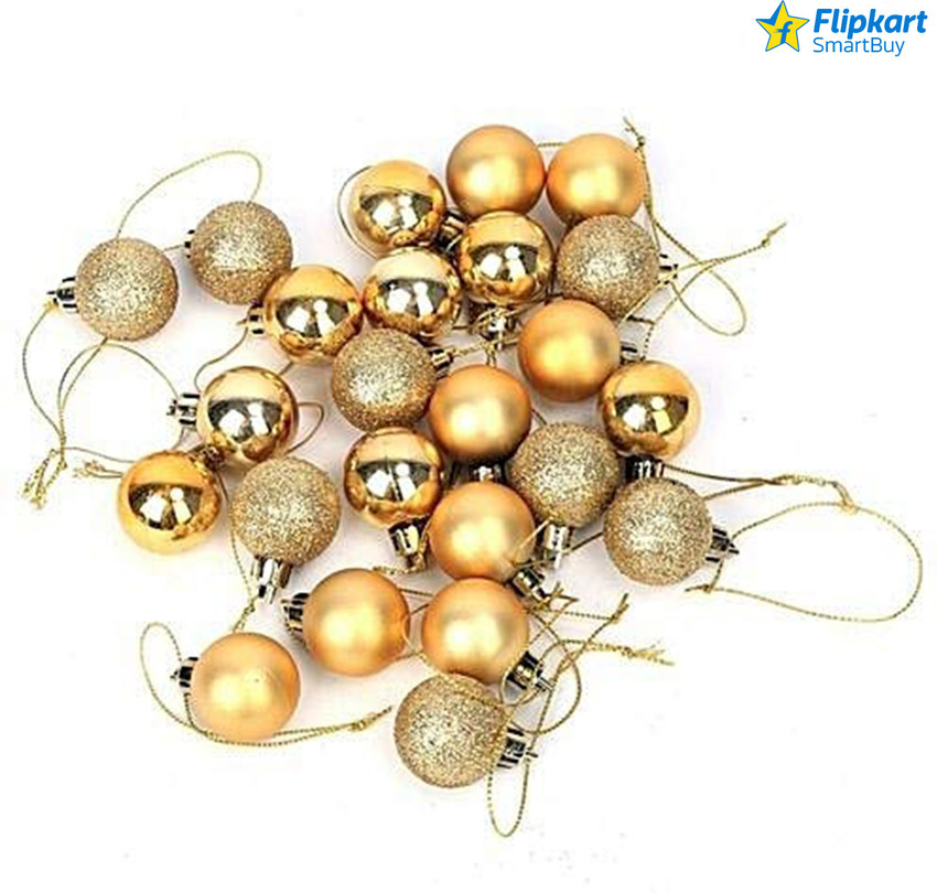 Flipkart SmartBuy Christmas Decoration Golden Balls Hanging
