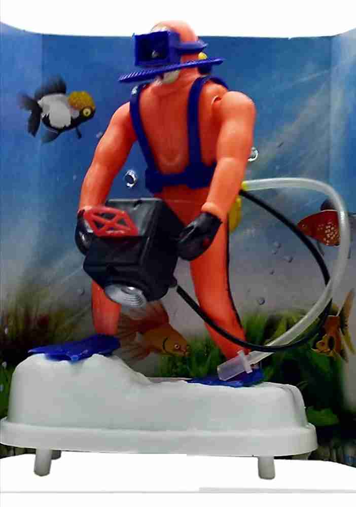 Mistletoe Aquarium Scuba Diver Camera Man for Fish Tank Ornament