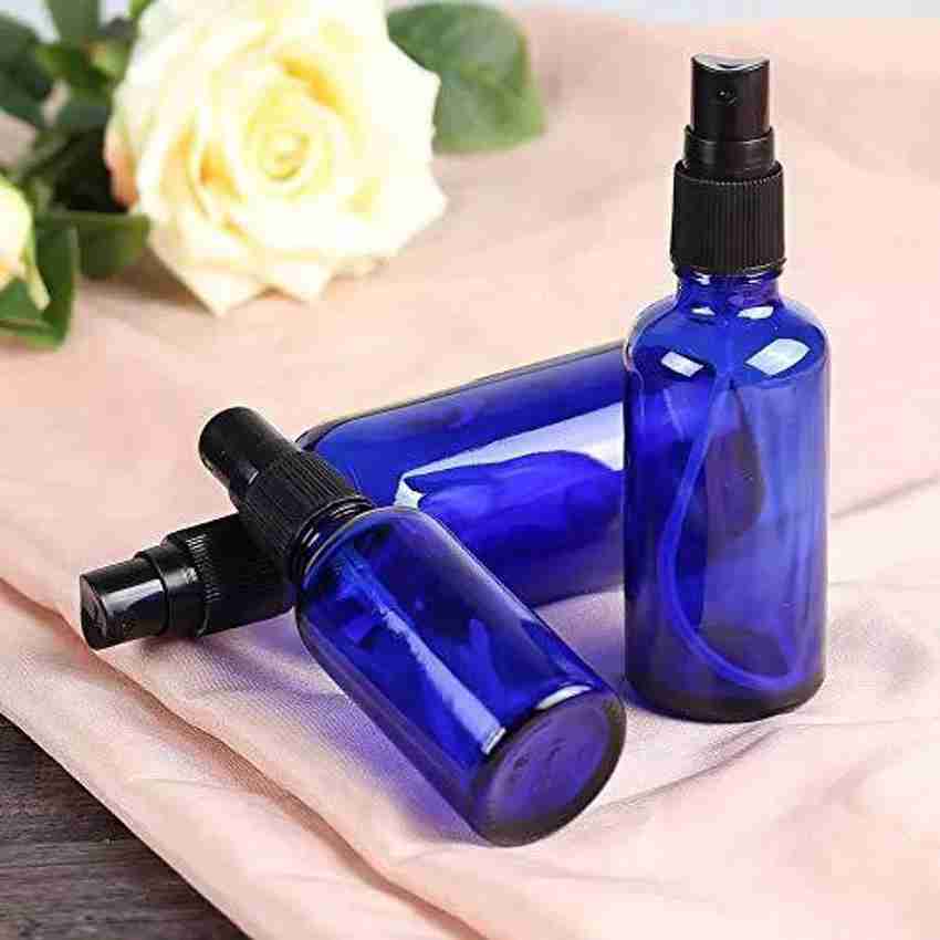 Glass bottle outlet with spray pump