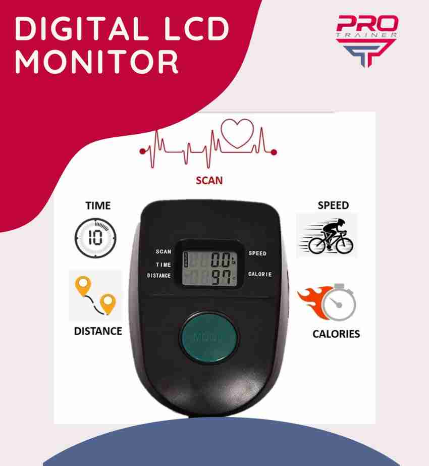 Exercise cycle deals digital meter