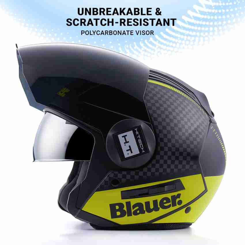 Steelbird Blauer Real ISI/ECE Certified Open Face Helmet with