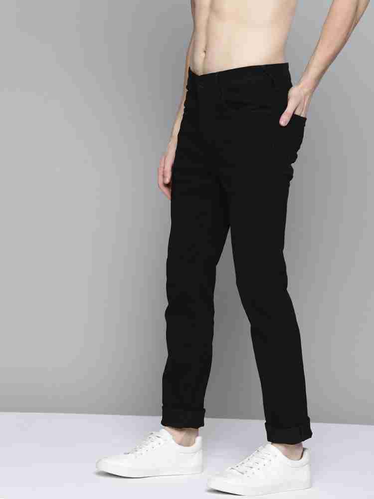 HERE&NOW Men Black Cargo Trousers