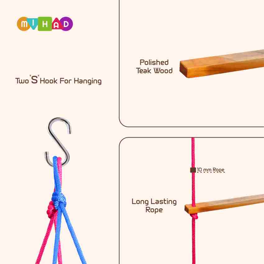 Mihad Hanging Squre Ladder for Kids
