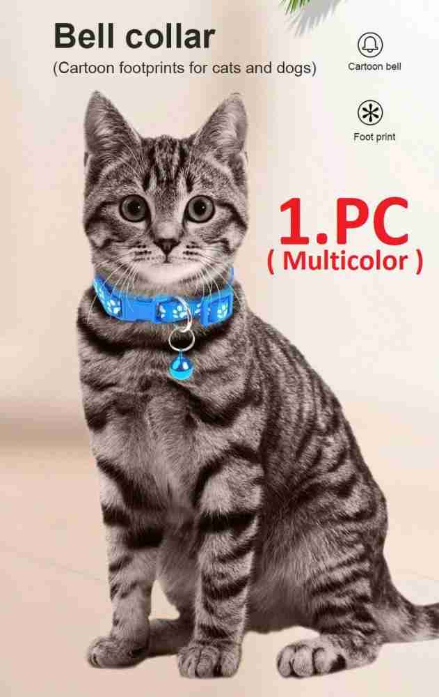2Pcs Cat Collar Breakaway with Bell Adjustable Safety Kitten Collar for Girl