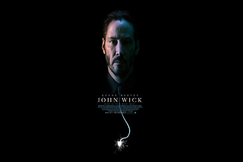 Smoky Design john wick keanu reeves movie poster movies Wallpaper