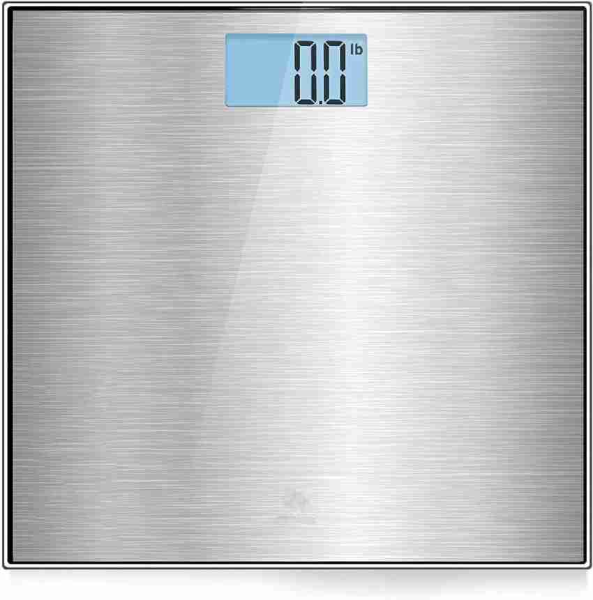 Stainless Steel Digital Body Weight Bathroom Scale, Step-On