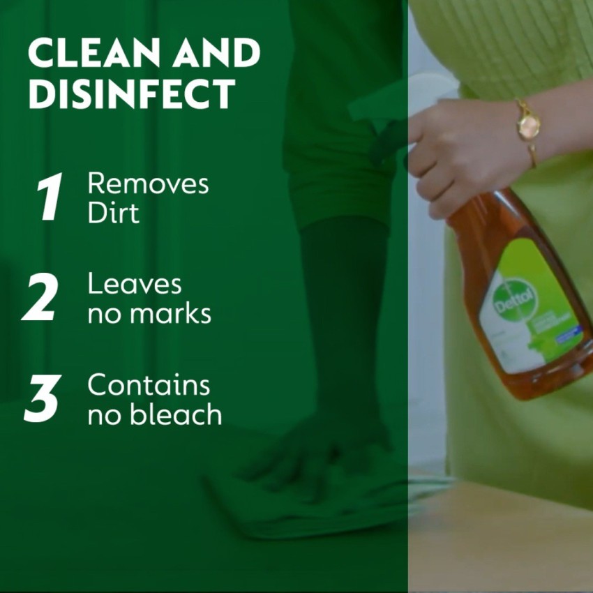 Spray désinfectant 2 en 1 mains et surface Dettol - 50ml