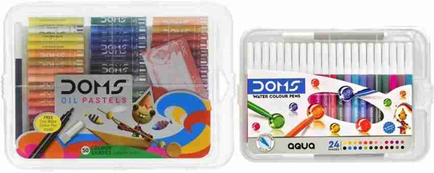 DOMS Aqua Watercolor Soft Tip Sketch Pens ( Pack of 24 Shades )