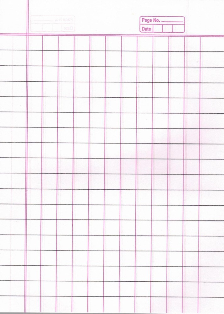 Lined School Sized Exercise Book - 60 Pages - Pink Cover