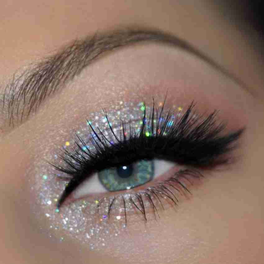 White online shiny eyeshadow