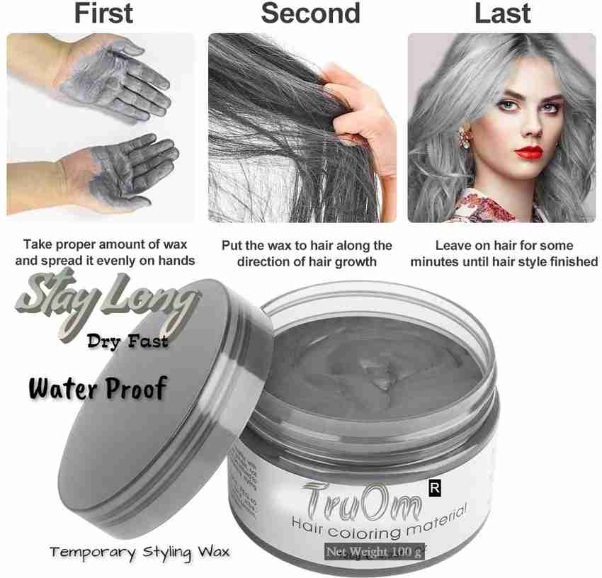 Silver hair shop wax