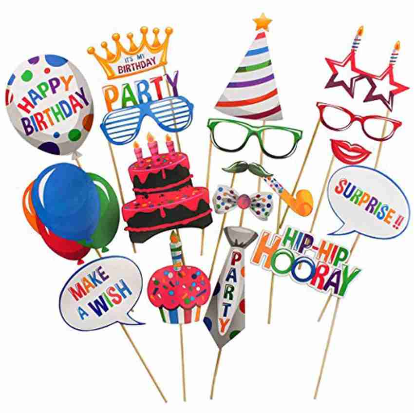 Birthday photo store booth prop ideas