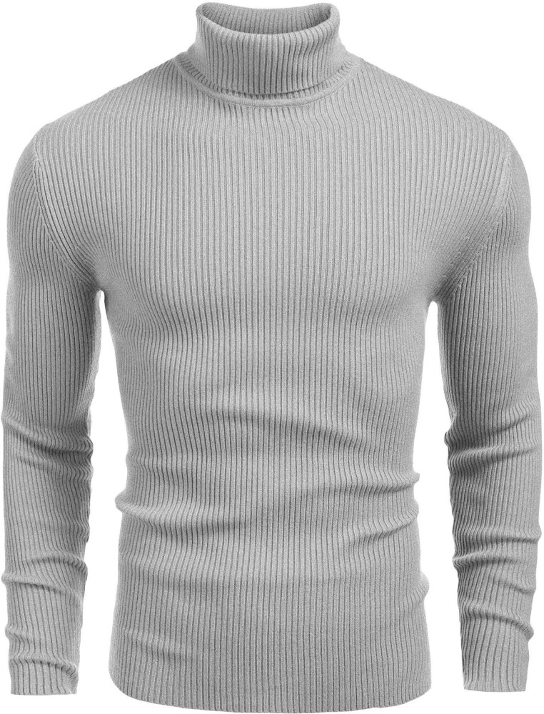 DENIMHOLIC Men's Cotton Turtle Neck Sweater