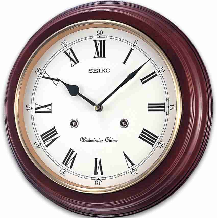 Seiko Analog 31.4 cm X 31.4 cm Wall Clock Price in India Buy