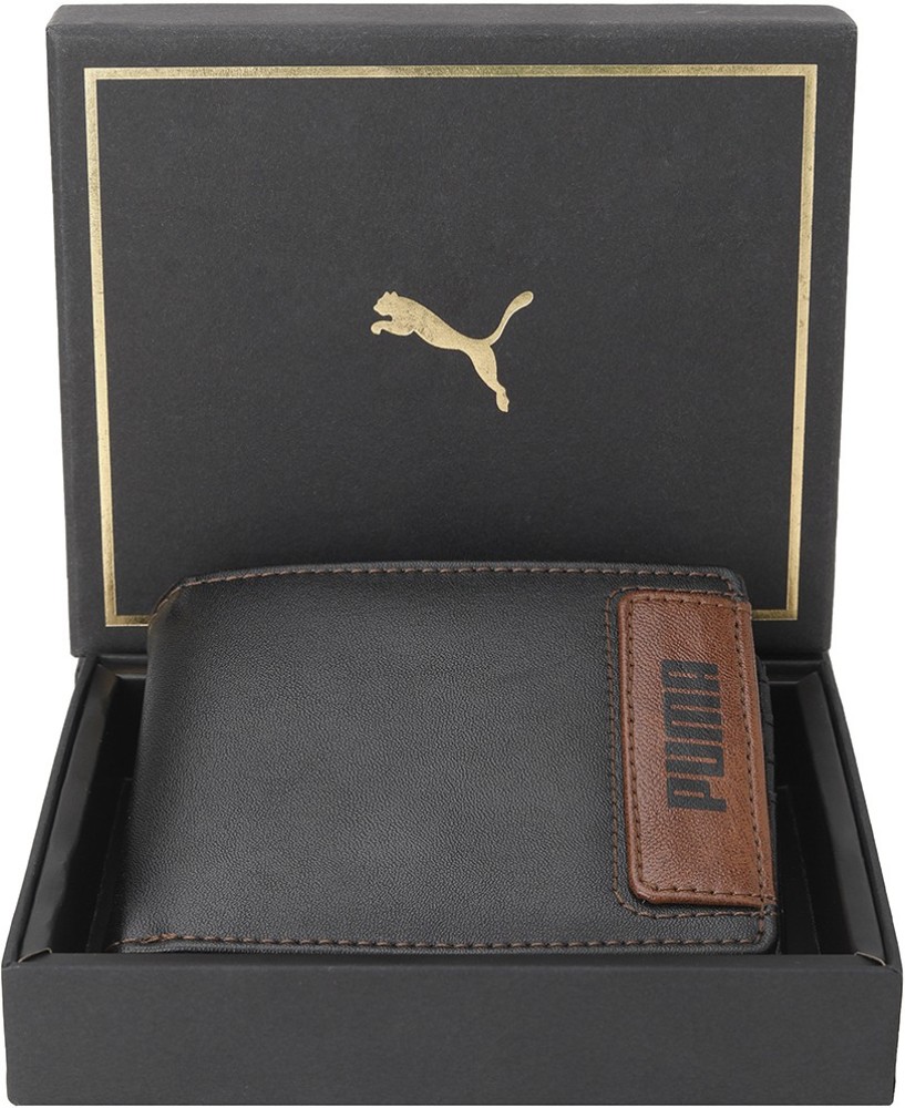 Puma men's shop wallet leather purse