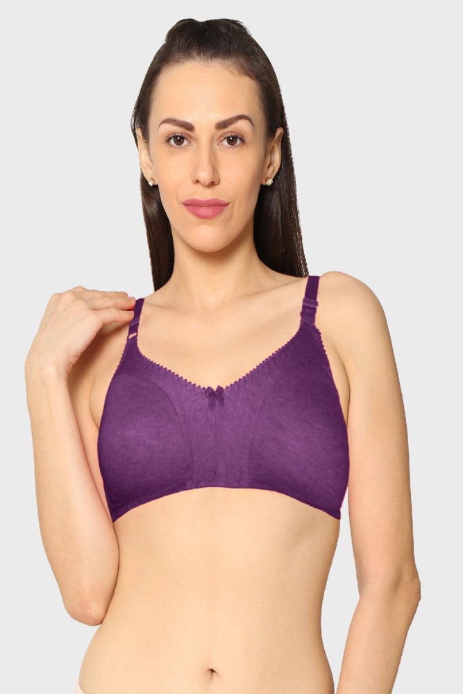 Buy online Purple Cotton Tshirt Bra from lingerie for Women by Zivame for  ₹460 at 60% off