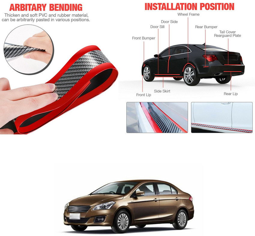 Ciaz rear top bumper guard