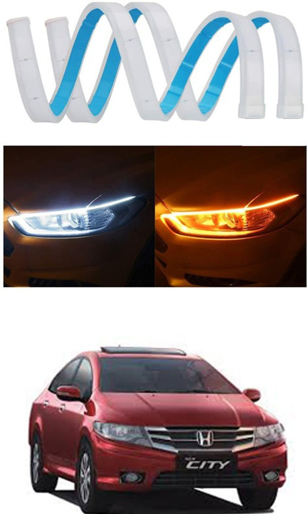 AYW White Amber Flow LED Sequential Audi Style Daytime Running