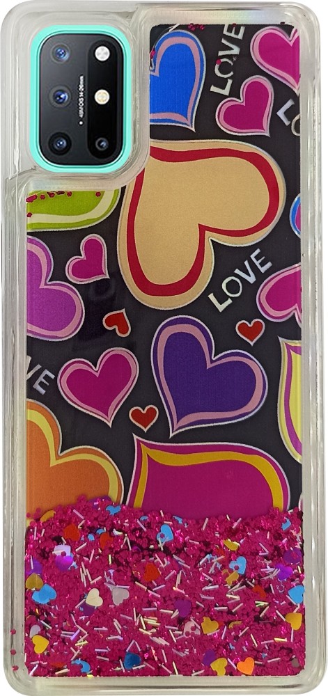 ragy Mobile Back Cover for OnePlus 8 Smile, Black Love, Heart