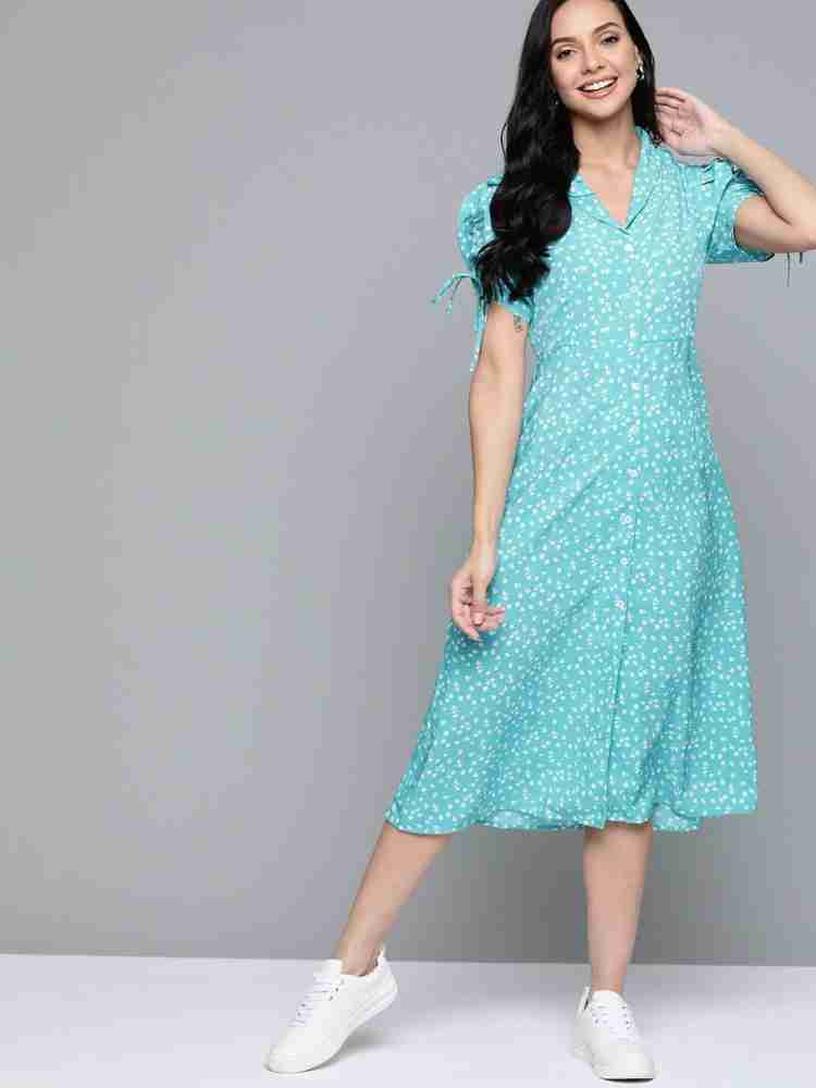 Mast Harbour Women A line Blue Dress Buy Mast Harbour Women