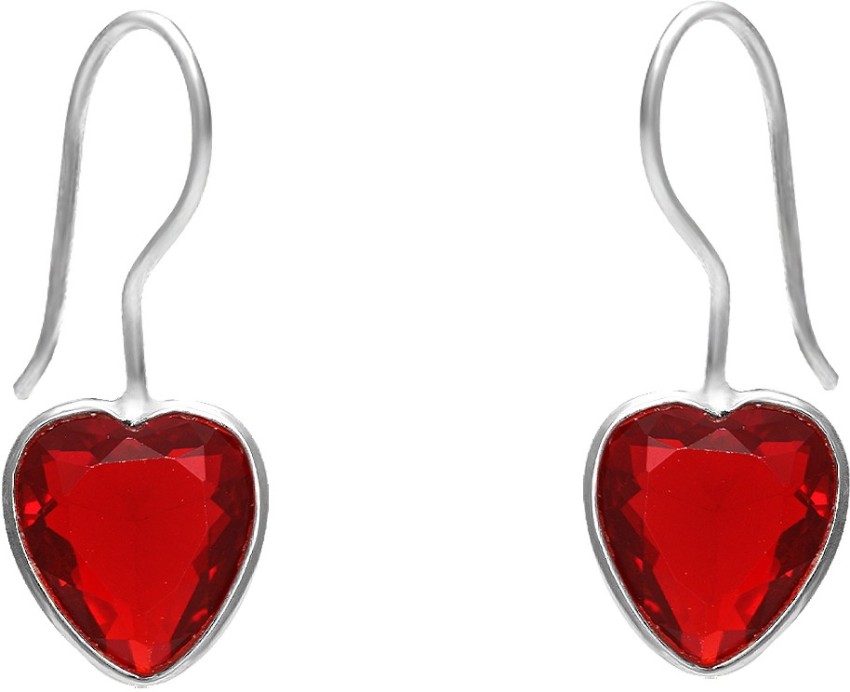Buy Big Red Heart Earrings Online in India  Etsy