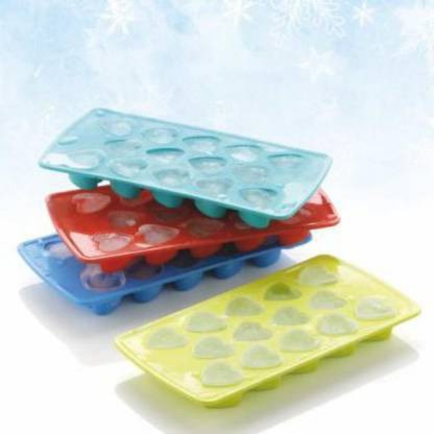 Heart Ice Cube Tray, Silicone Heart Shaped Ice Cube Molds, Candy Chocolate Mold  Ice Cube Maker Trays for Freezerrandom Color 