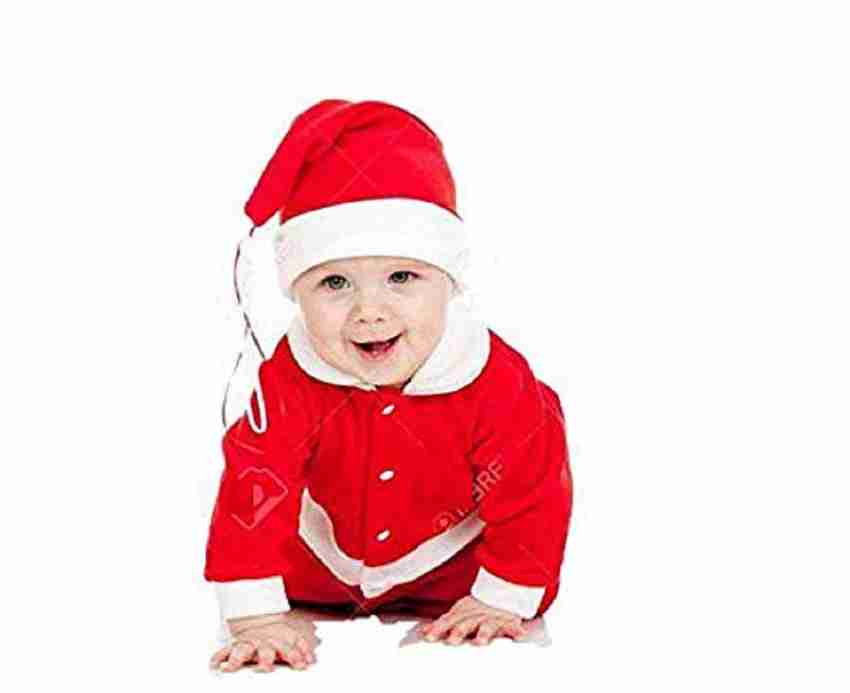 Prapti Store Christmas Day Santa Claus Dress Kids Costume Wear