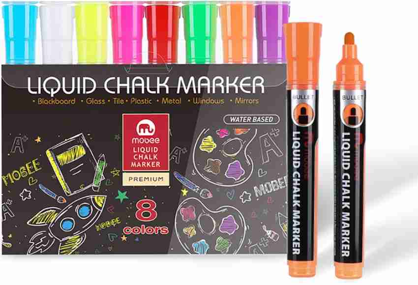CUHIOY Chalk Markers for Blackboard Signs, 8 Colour India