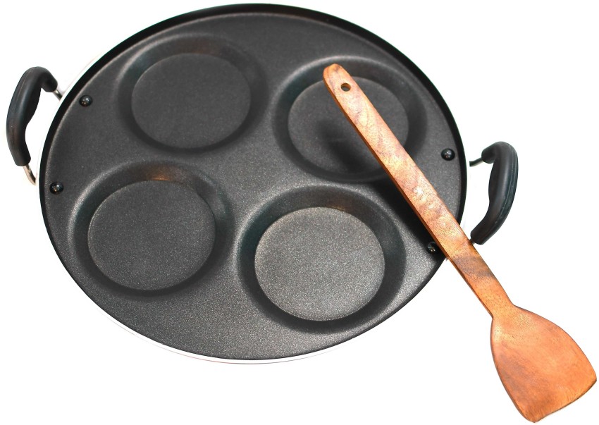 Grill Mini Uttapam Tawa/Multi Snack Maker 4 in 1 - Mini Pancake Maker, Mini  Crepe PAN, Pancake Moulds (19.5CM, Aluminium, Non-Stick)