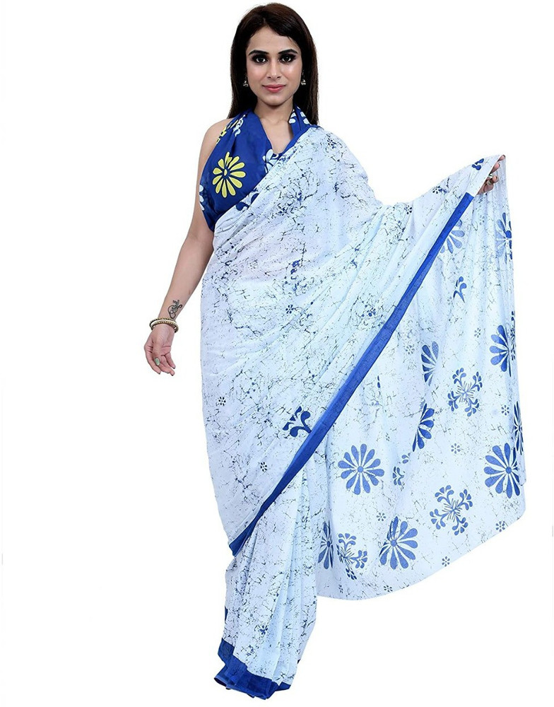 Flipkart white hot sale cotton sarees