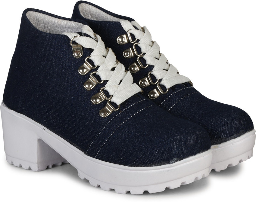 ArranQue Girl s Stylish Trendy Latest Design Casual Denim Boot For