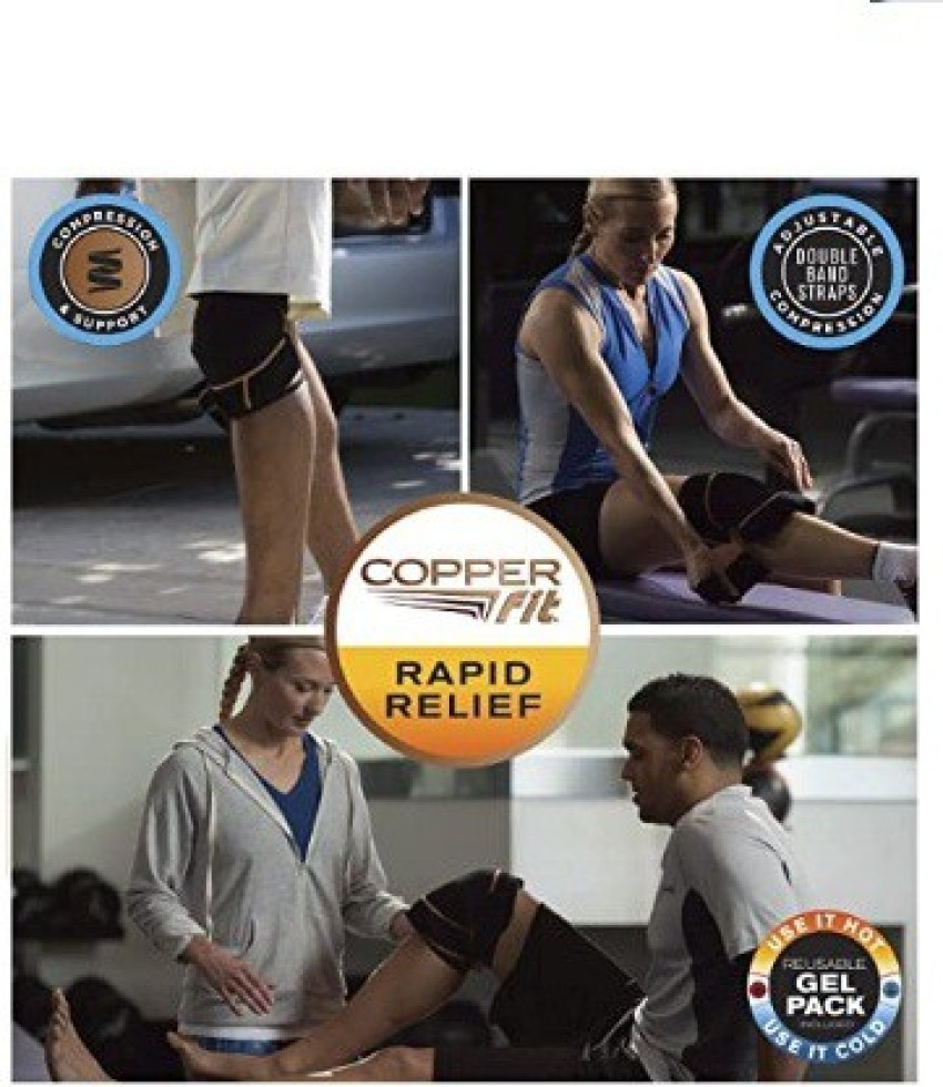 GYMIGO VXI®-58-FR-Copper Fit Rapid Relief Knee Wrap with Hold/Cold Therapy,  Black/Copper Knee Support - Buy GYMIGO VXI®-58-FR-Copper Fit Rapid Relief  Knee Wrap with Hold/Cold Therapy, Black/Copper Knee Support Online at Best  Prices