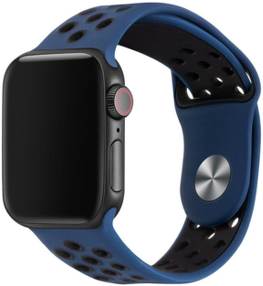 EASKAY INDIA Soft Silicone Sport Wristband Compatible with Apple Watch iWatch Bands 42mm 44mm Soft Silicone Strap Wristbands for Apple Watch Series 6 5 4 3 2 1 SE 42 44mm Dark Blue 42 mm Silicone Watc...