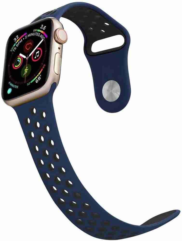 EASKAY INDIA Soft Silicone Sport Wristband Compatible with Apple Watch iWatch Bands 42mm 44mm Soft Silicone Strap Wristbands for Apple Watch Series 6 5 4 3 2 1 SE 42 44mm Dark Blue 42 mm Silicone Watc...