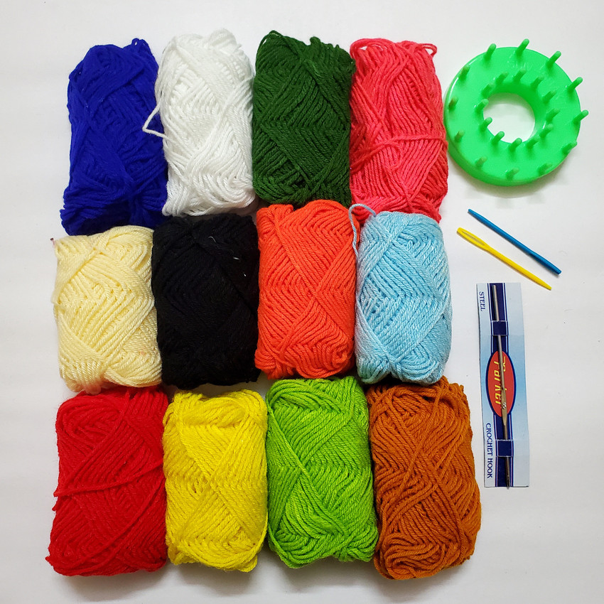 ShopTalk Woolen with woolen flower maker Woolen with woolen