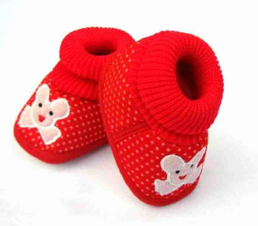 Red discount baby slippers