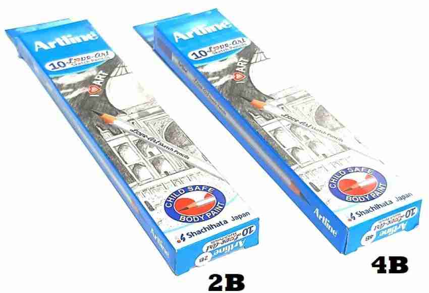 Artline HB,2B,4B,6B,8B,10B Pencil with Back charcoal powder Pencil Price in  India - Buy Artline HB,2B,4B,6B,8B,10B Pencil with Back charcoal powder  Pencil online at