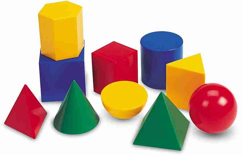 Olympia Games and Toys 3D Geometric Shapes Blocks Games kit for