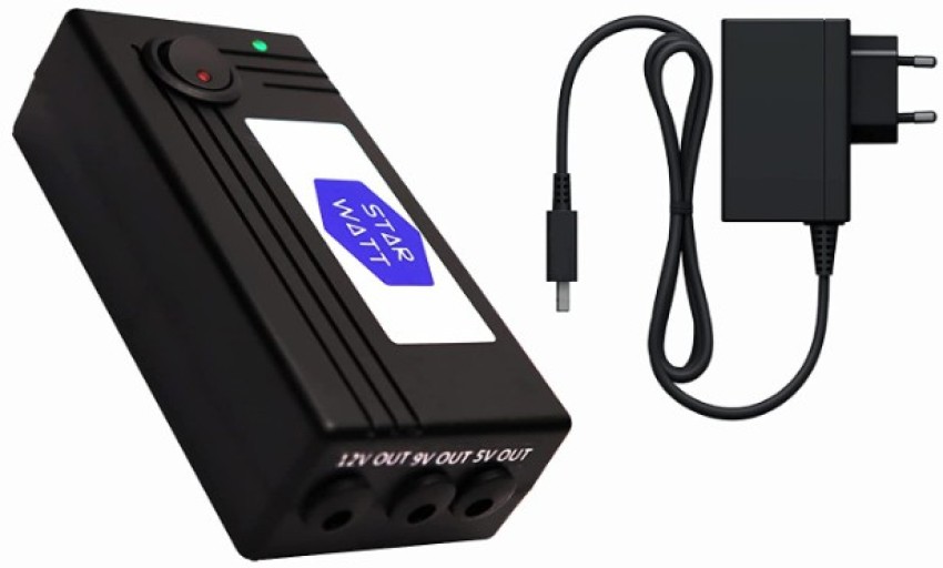 Mini UPS Battery Backup 12V-2A Uninterruptible Power Supply for WiFi,  Router Wall-mounted Backup Power Adapter 