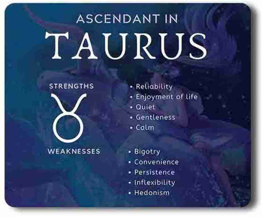 Yellow Alley Zodiac Signs Mousepad Taurus Strengths And