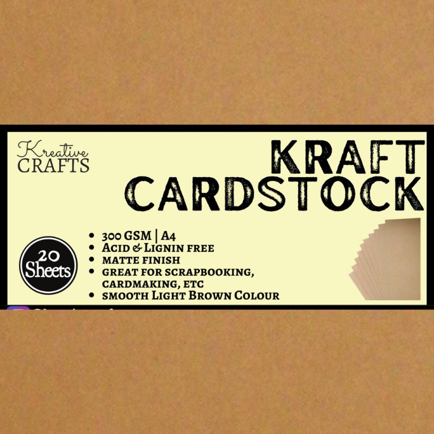 Premium Brown Cardstock - Ideal for Crafts & Scrapbooking